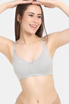 Rosaline Cyber Grove Everyday Double Layered Non Wired 3/4th Coverage T-Shirt Bra (Pack of 2) - Multicolor — thumbnail 2